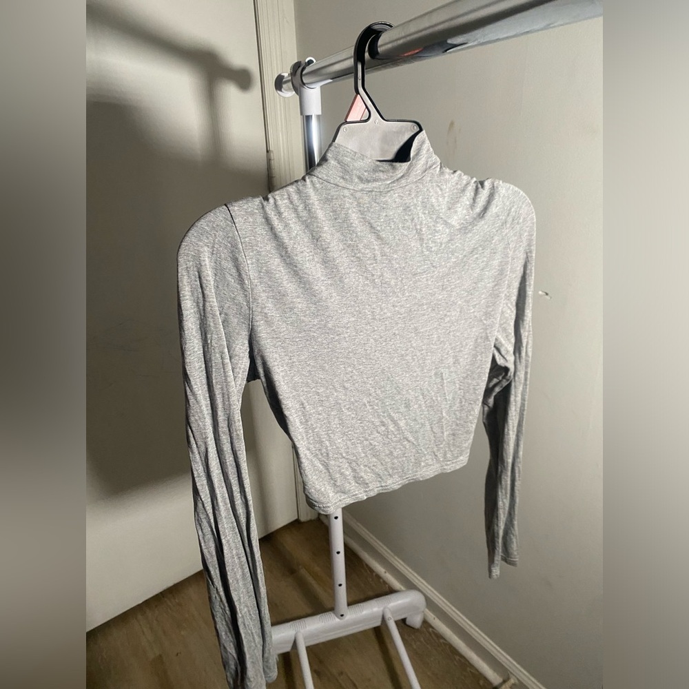 Shein Gray Crop Top